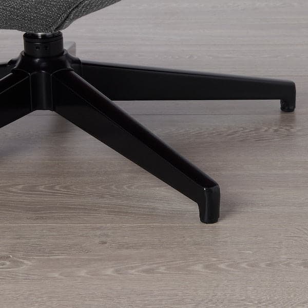 Ikea HAVBERG - Swivel armchair, Lejde grey/black ,