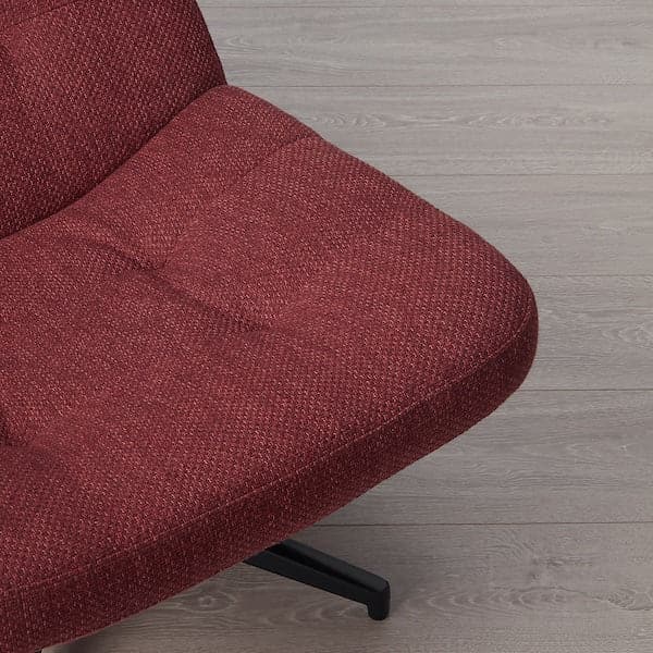 Ikea HAVBERG - Swivel armchair, Lejde reddish ,