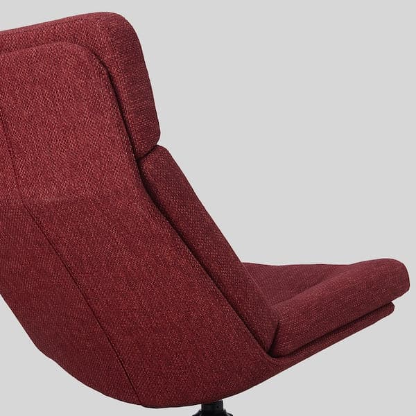 Ikea HAVBERG - Swivel armchair, Lejde reddish ,