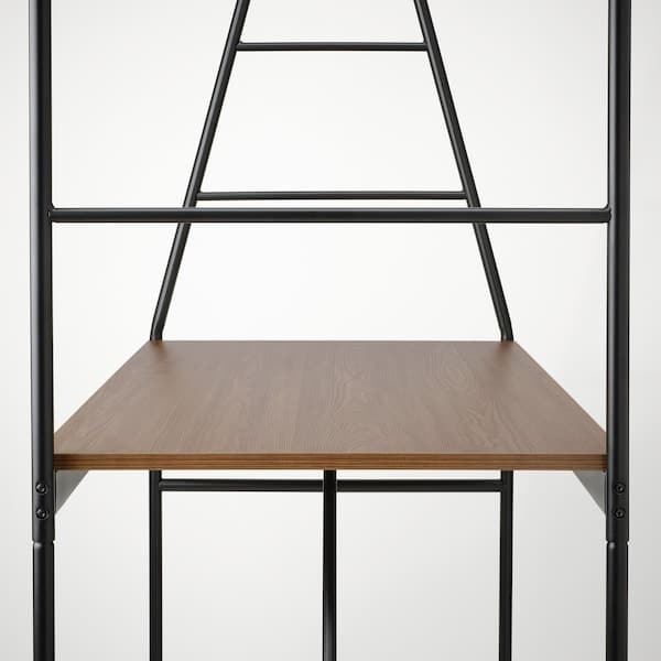 HÅVERUD / STIG - Table and 4 stools, black/black, 105 cm - best price from Maltashopper.com 89428923