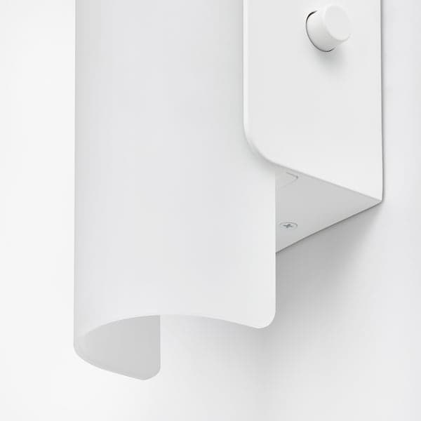 Ikea HAVSDUN LED wall lamp dimmable white/frosted glass white ,