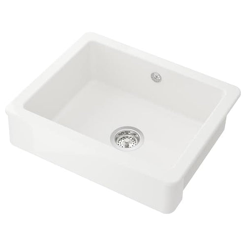HAVSEN - Sink bowl w visible front, white, 62x48 cm