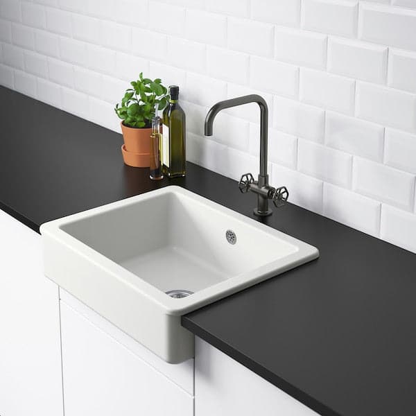 HAVSEN - Sink bowl w visible front, white , 62x48 cm - Premium Kitchen & Utility Sinks from Ikea - Just €240.99! Shop now at Maltashopper.com