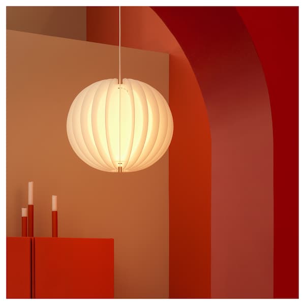 Ikea HAVSFJÄDER - Pendant lamp shade, white, 42 cm