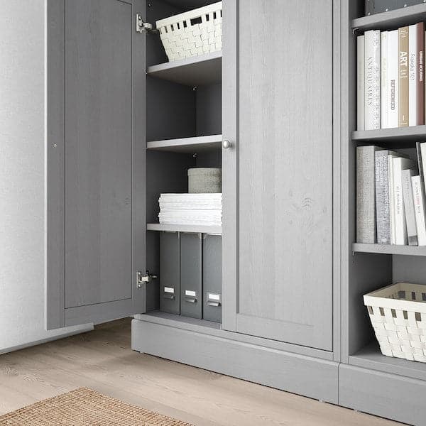 HAVSTA - Storage combination, grey , 162x37x134 cm - Premium Living Room Furniture Sets from Ikea - Just €636.99! Shop now at Maltashopper.com