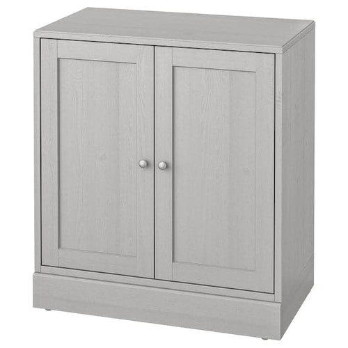 HAVSTA - Cabinet with plinth, grey, 81x47x89 cm