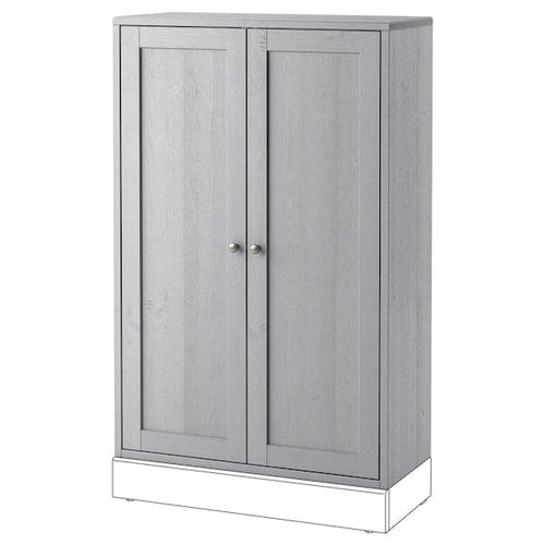 HAVSTA - Cabinet, grey, 81x35x123 cm