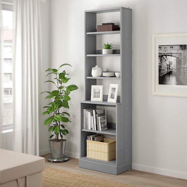 HAVSTA - Shelving unit with plinth, grey , 61x37x212 cm - Premium Bookcases & Standing Shelves from Ikea - Just €323.99! Shop now at Maltashopper.com