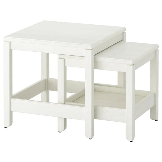 HAVSTA - Nest of tables, set of 2, white - best price from Maltashopper.com 60404201