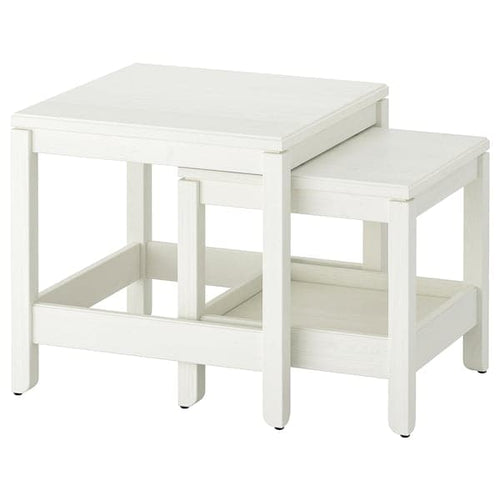 HAVSTA - Nest of tables, set of 2, white