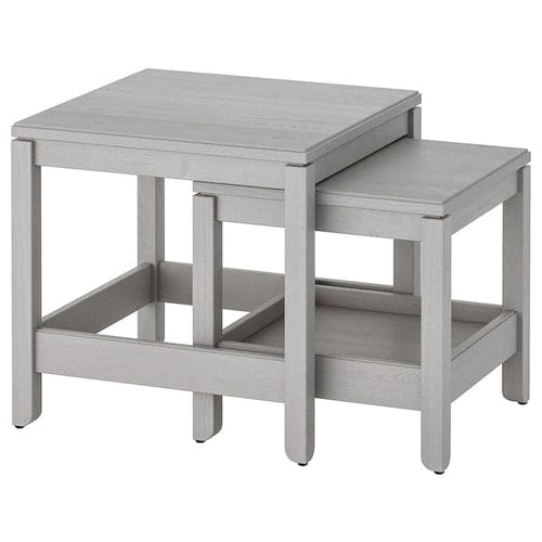 HAVSTA - Nest of tables, set of 2, grey