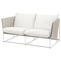 HAVSTEN - 2-seater outdoor sofa, beige/beige , - best price from Maltashopper.com 49495066