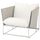HAVSTEN armchair, outdoor, beige/beige, 98x90x94 cm