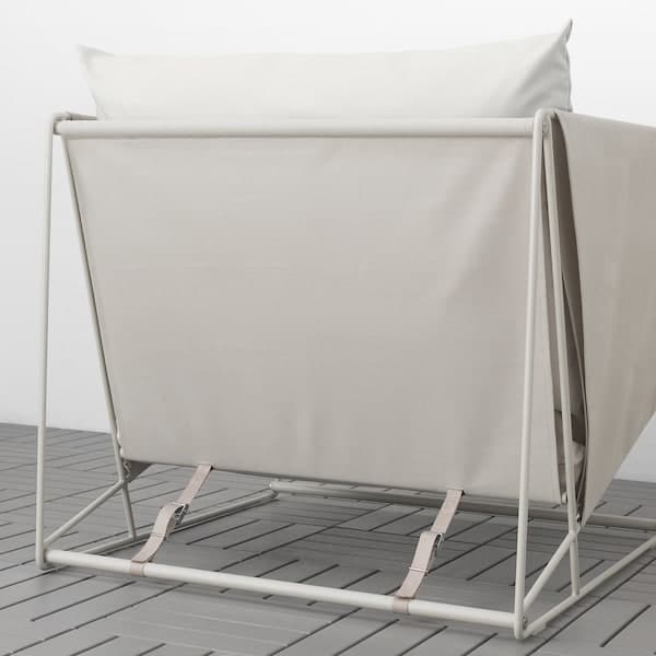 HAVSTEN - Garden armchair, beige/beige , - best price from Maltashopper.com 69495065