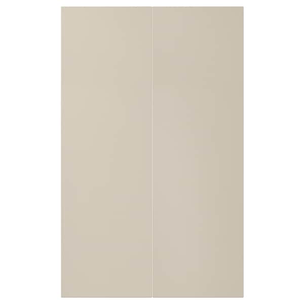 Ikea HAVSTORP - 2-p door f corner base cabinet set, beige, 25x80 cm