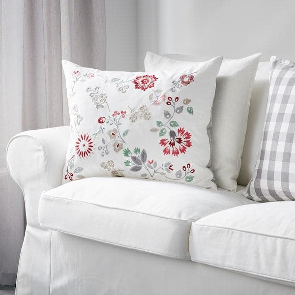 Ikea HEDBLOMSTER - Pillow, patterned, 50x60 cm ,