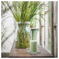HEDERSAM - Scented candle, Fresh grass / light green,30 h - best price from Maltashopper.com 90502276