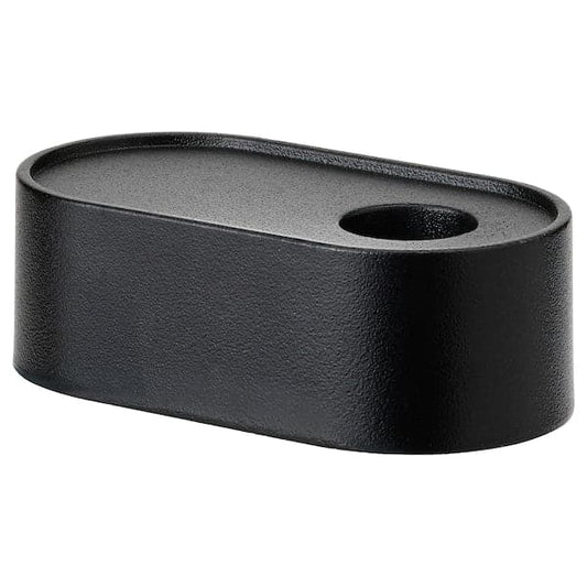 HEDERVÄRD - Candlestick/tealight holder, black, 3 cm - best price from Maltashopper.com 90517211