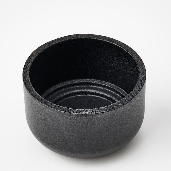Ikea HEDERVÄRD - Tealight holder, black, 3 cm