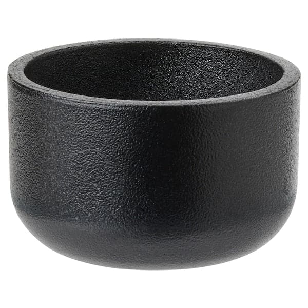 HEDERVÄRD - Tealight holder, black, 3 cm