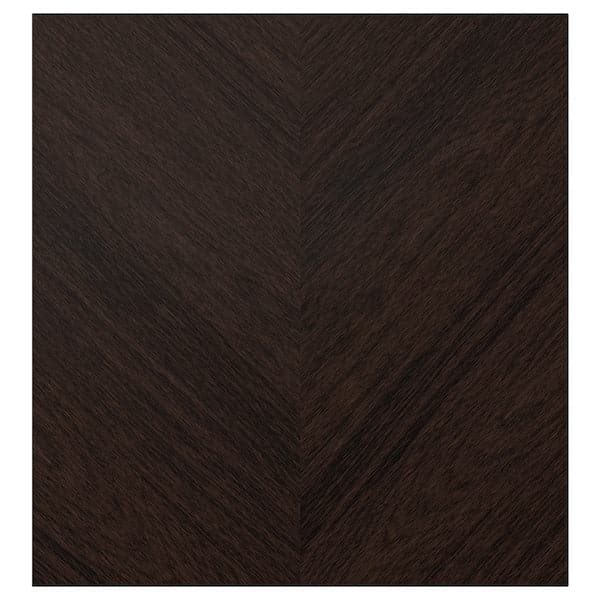 HEDEVIKEN - Door, dark brown stained oak veneer, 60x64 cm - best price from Maltashopper.com 30491695