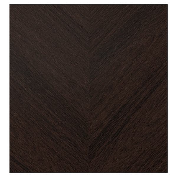 Ikea HEDEVIKEN - Door, dark brown stained oak veneer, 60x64 cm