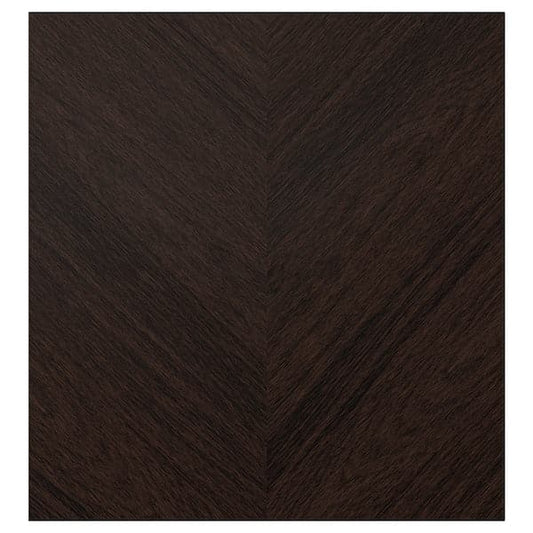 Ikea HEDEVIKEN - Door, dark brown stained oak veneer, 60x64 cm