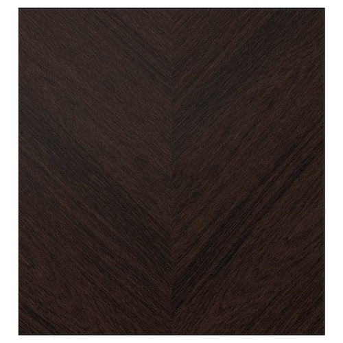 HEDEVIKEN - Door, dark brown stained oak veneer, 60x64 cm