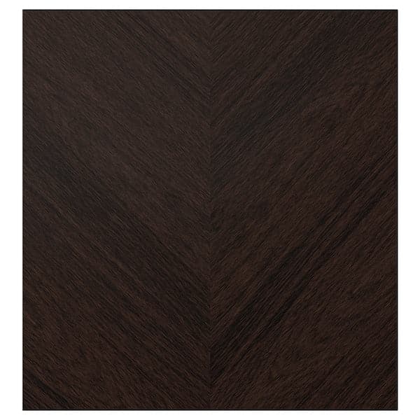 HEDEVIKEN - Door, dark brown stained oak veneer, 60x64 cm