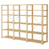 HEJNE 3 sections/shelves, pine, 230x50x171 cm