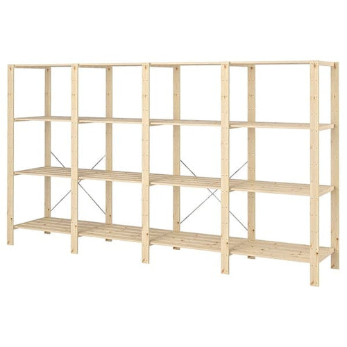 HEJNE 4 sections/shelves - pine 307x50x171 cm , 307x50x171 cm