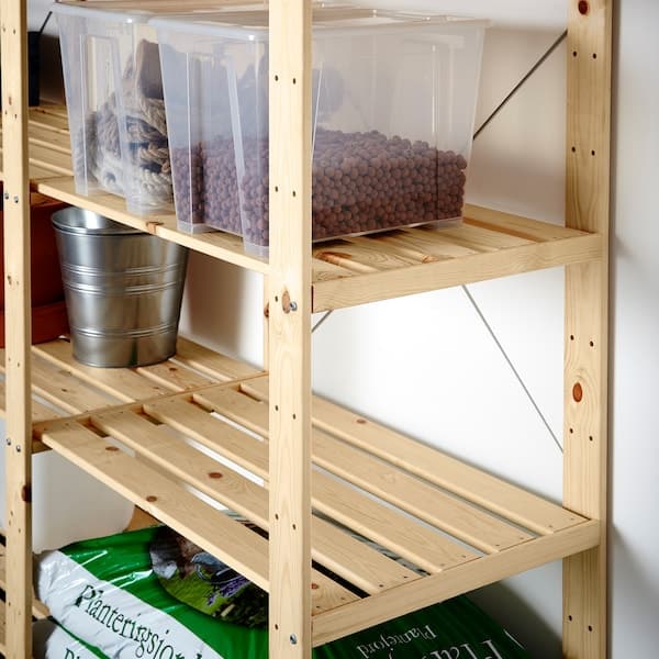 Ikea HEJNE 4 sections/shelves - pine 307x50x171 cm , 307x50x171 cm