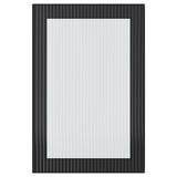 HEJSTA glass door, anthracite/reeded glass, 40x60 cm