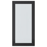HEJSTA glass door, anthracite/reeded glass, 40x80 cm