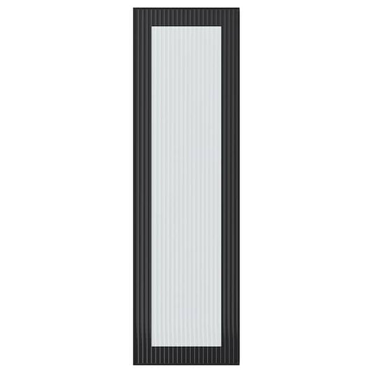 Ikea HEJSTA - Glass door, anthracite/reeded glass, 30x100 cm