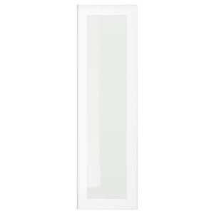 Ikea HEJSTA - Glass door, white/clear glass, 30x100 cm