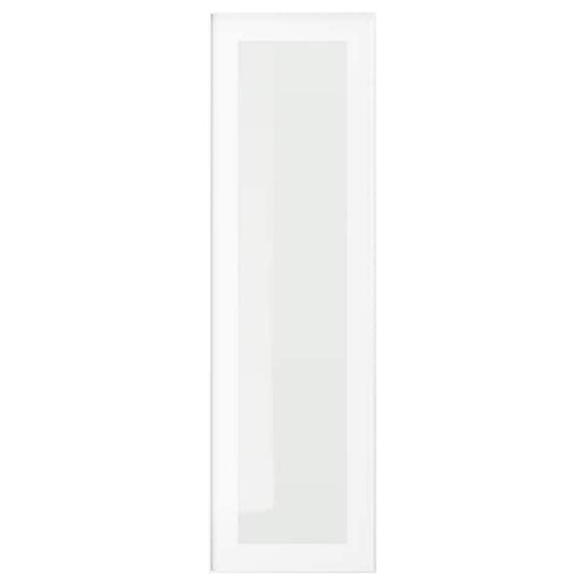 Ikea HEJSTA - Glass door, white/clear glass, 30x100 cm