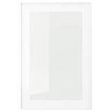 HEJSTA glass door, white/clear glass, 40x60 cm