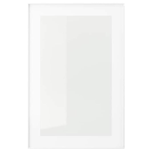 Ikea HEJSTA - Glass door, white/clear glass, 40x60 cm