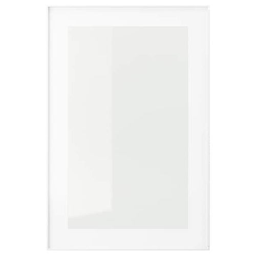 HEJSTA - Glass door, white/clear glass, 40x60 cm