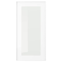 HEJSTA - Glass door, white/clear glass, 30x60 cm - best price from Maltashopper.com 70526631