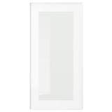 HEJSTA glass door, white/clear glass, 30x60 cm