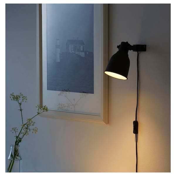 Ikea HEKTAR Wall/Clamp fillet - dark grey ,