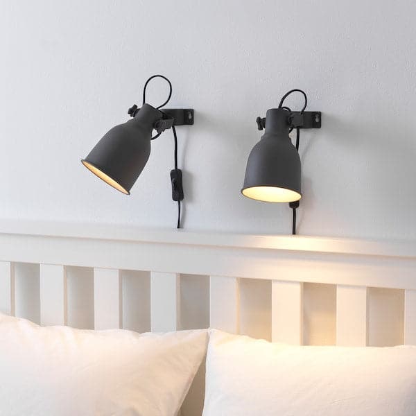 Ikea HEKTAR Wall/Clamp fillet - dark grey ,