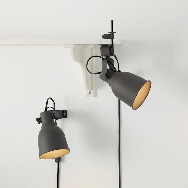 Ikea HEKTAR Wall/Clamp fillet - dark grey ,