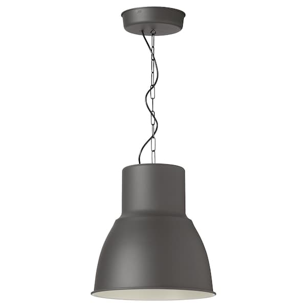 HEKTAR - Pendant lamp, dark grey, 38 cm