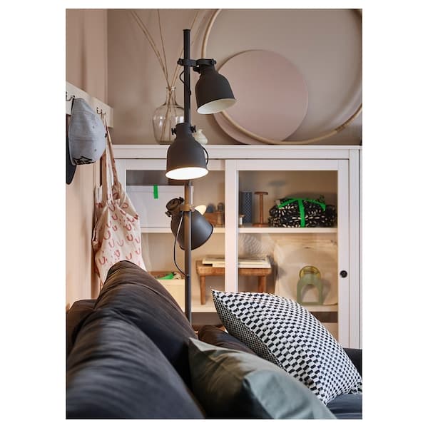 HEKTAR 3-lighting floor lamp - dark grey ,