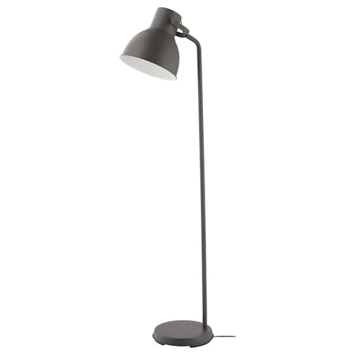 HEKTAR floor lamp, dark grey, 34 cm