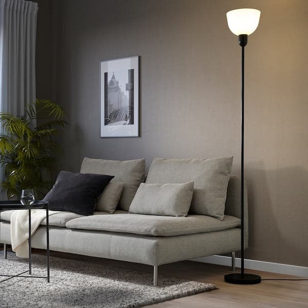 HEKTOGRAM Floor lamp with indirect light - black/white 