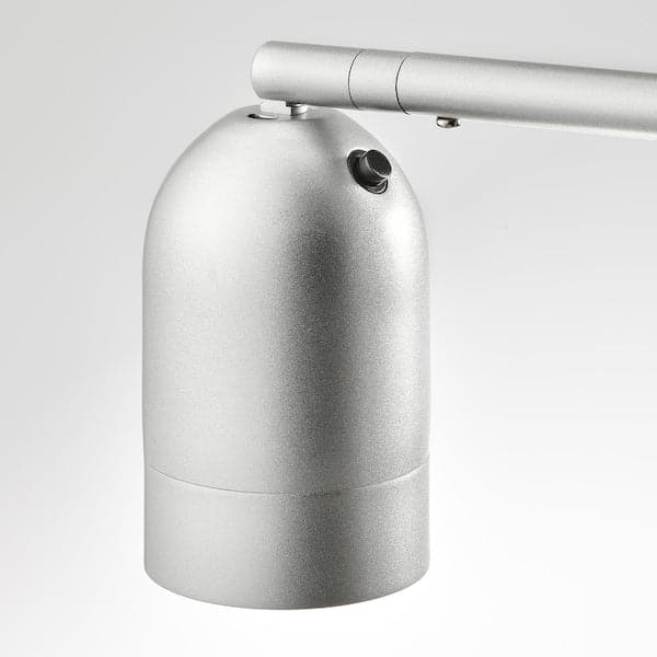 Ikea HEKTOGRAM Floor lamp light indir/reading - silver/white color ,